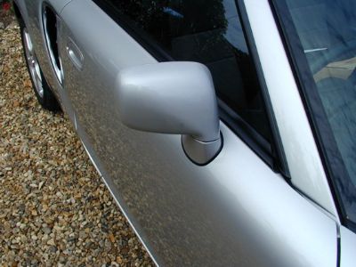 Dull silver-painted mirrors